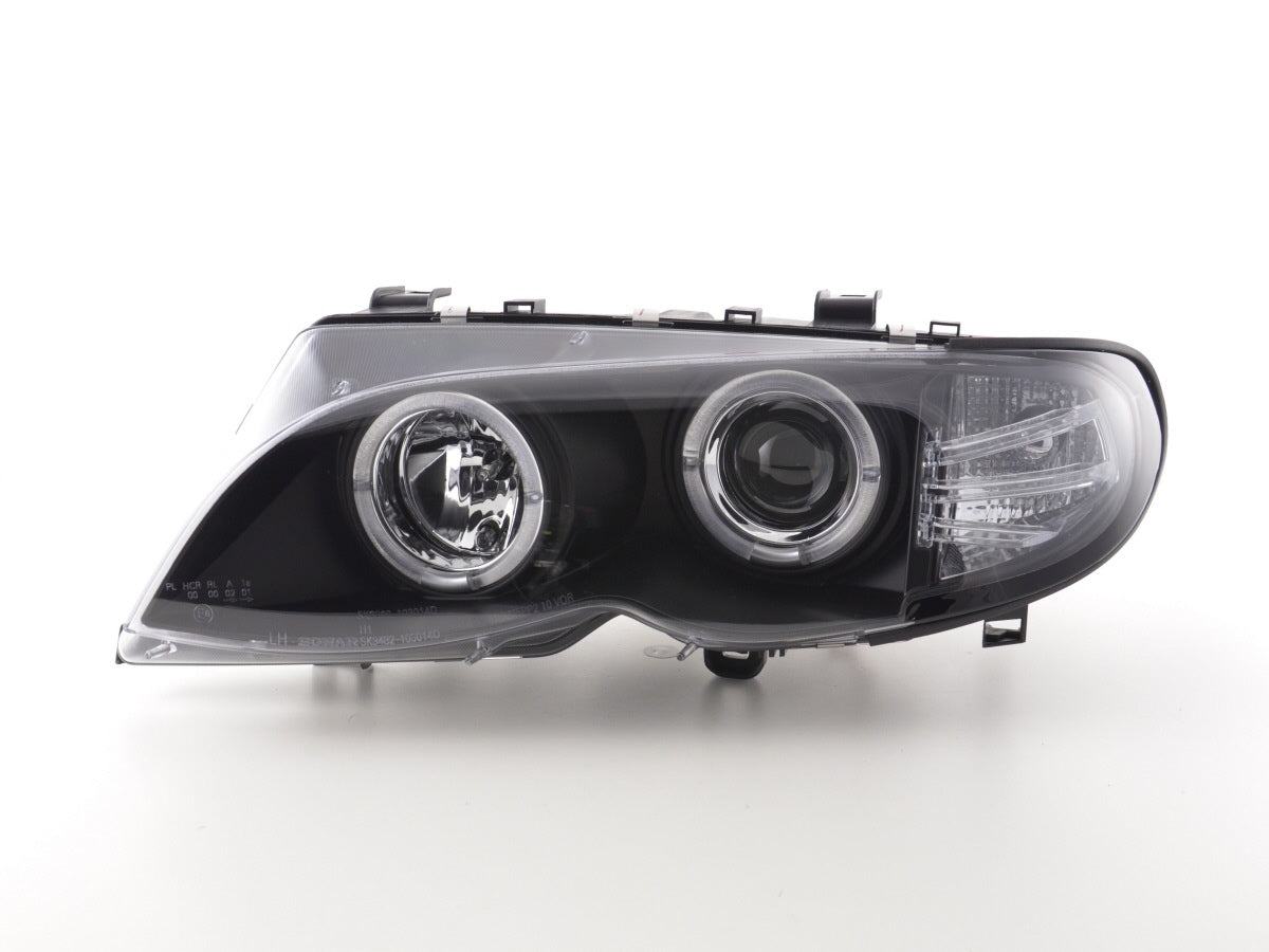Scheinwerfer Set BMW 3er E46 Limo/Touring 02-05 schwarz Scheinwerfer Set BMW 3er E46 Limo/Touring 02-05 schwarz